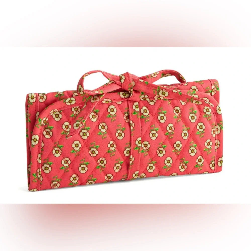 Vera Bradley Jewelry Roll “Tiny Poppies” - Picture 1 of 5